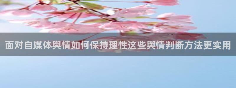 黑料热点话题:面对自媒体舆情如何保持理性这些舆情判断方法更实用