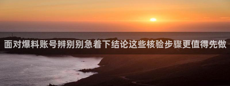 黑料爆料网页导航:面对爆料账号辨别别急着下结论这些核验步骤更值得先做