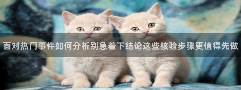 热门资讯动态:面对热门事件如何分析别急着下结论这些核验步骤更值得先做